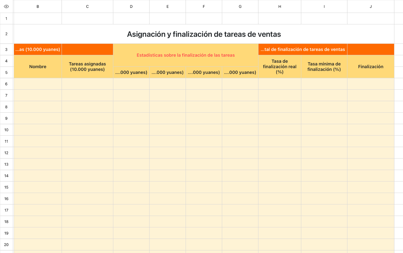 Asignación y finalización de tareas de ventas